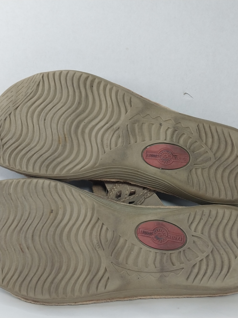 Earth Spirit 2000 Gelron Andi Sandal Tan Elastic Slingback Beaded Size 8.5 Boho - Picture 11 of 11